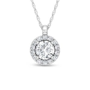 14K White Gold Lab Grown Diamond 1 1/3 Ct.Tw. Fashion Pendant
