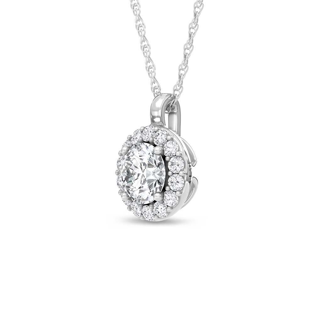14K White Gold Lab Grown Diamond 1 1/3 Ct.Tw. Fashion Pendant