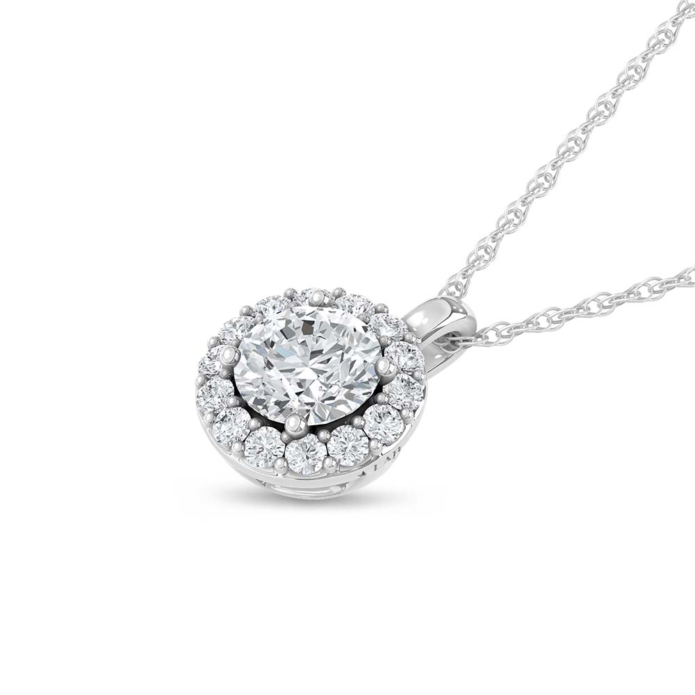 14K White Gold Lab Grown Diamond 1 1/3 Ct.Tw. Fashion Pendant