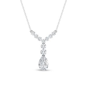14K White Gold Lab Grown Diamond 1 5/8 Ct.Tw. Fashion Necklace