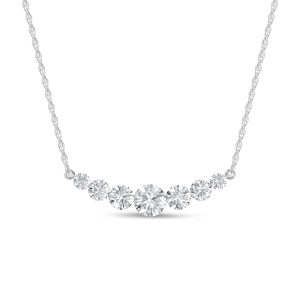14K White Gold Lab Grown Diamond 2 Ct.Tw. Fashion Necklace