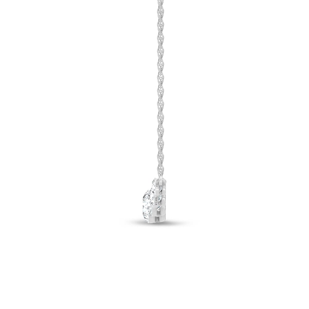 14K White Gold Lab Grown Diamond 2 Ct.Tw. Fashion Necklace