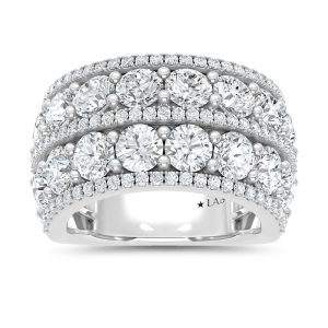 14K White Gold Lab Grown Diamond 5 Ct.Tw. Fashion Band