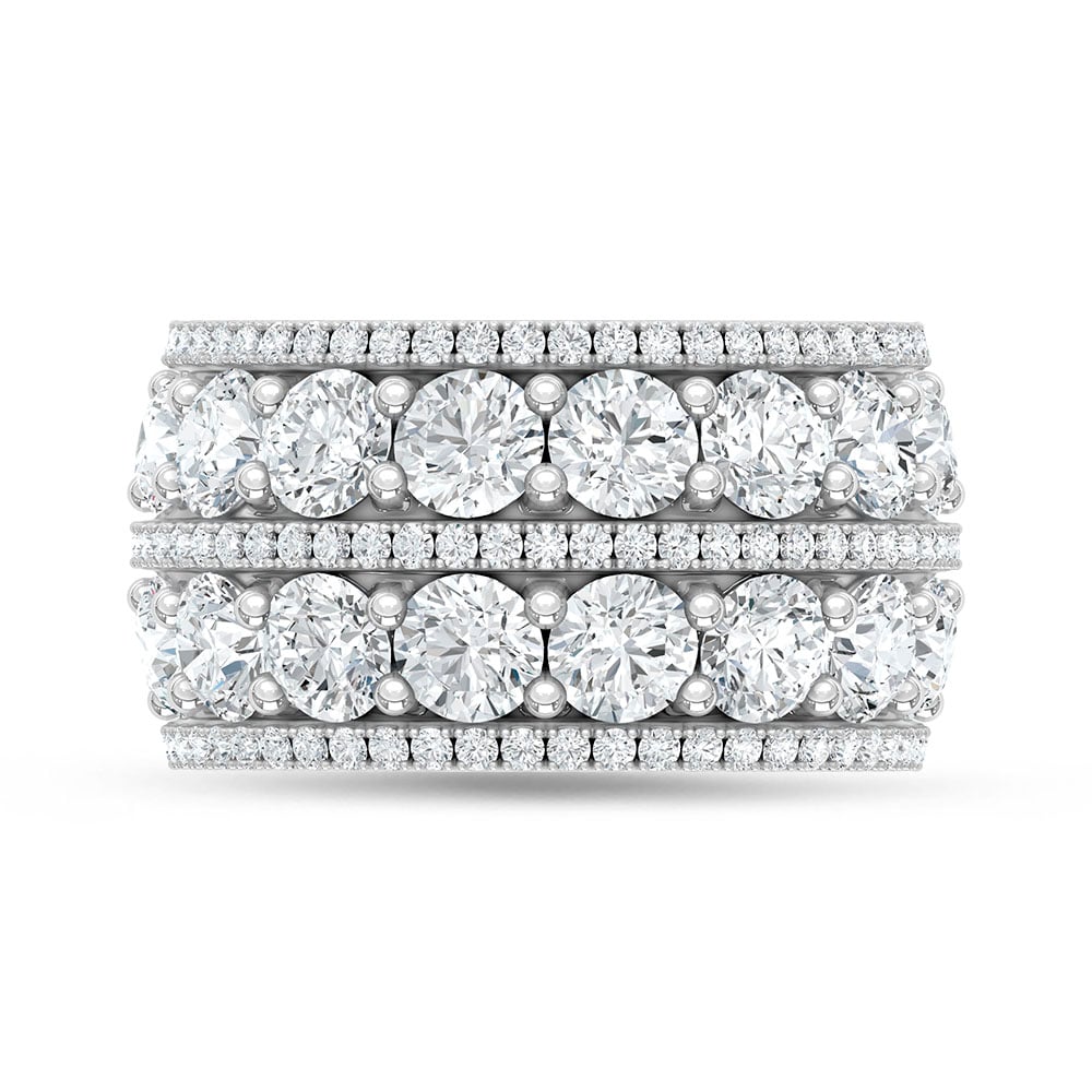 14K White Gold Lab Grown Diamond 5 Ct.Tw. Fashion Band