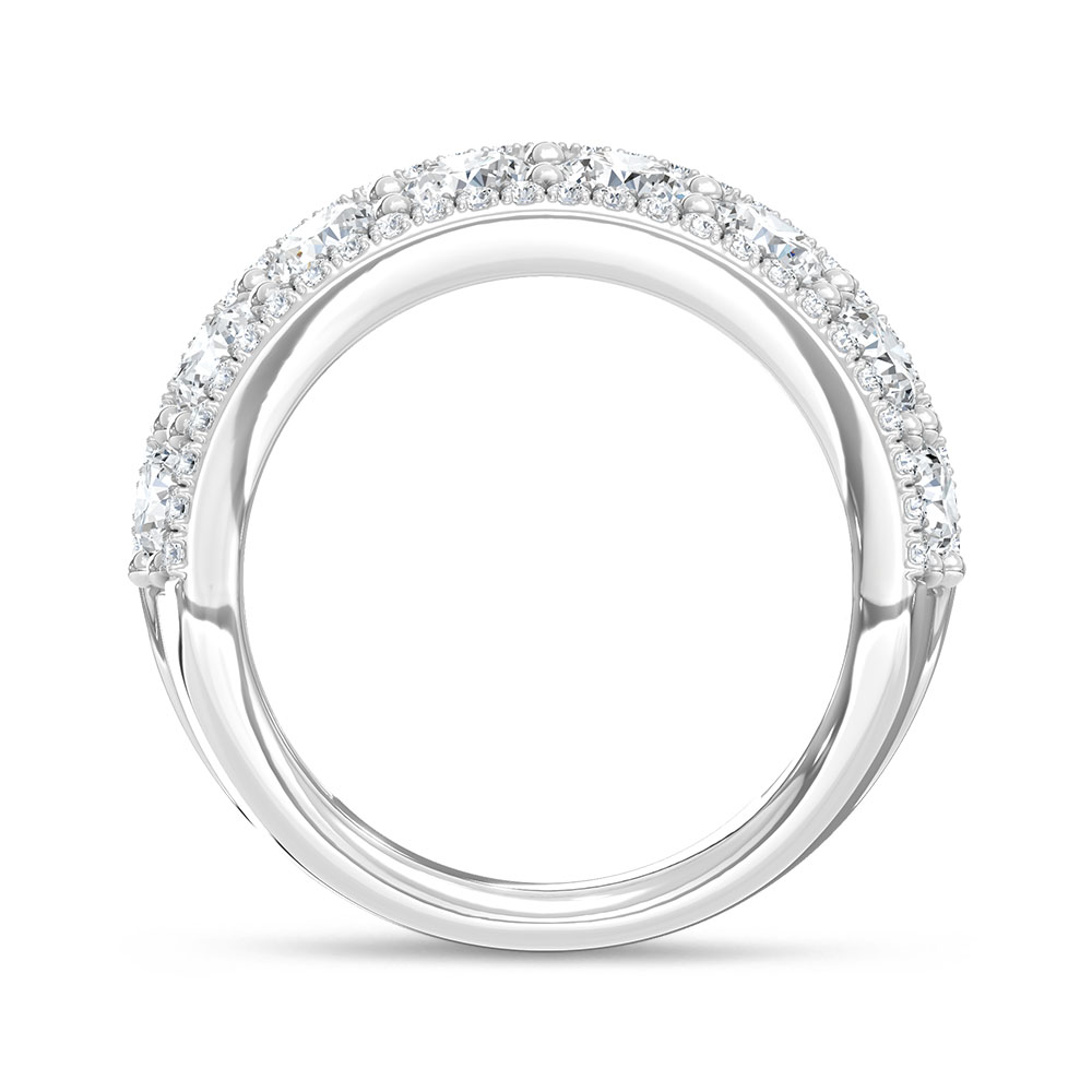 14K White Gold Lab Grown Diamond 5 Ct.Tw. Fashion Band