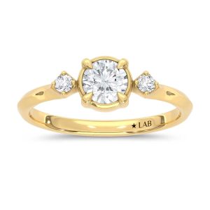 10K Yellow Gold Lab Grown Diamond 1/2 Ct.Tw. Promise Ring