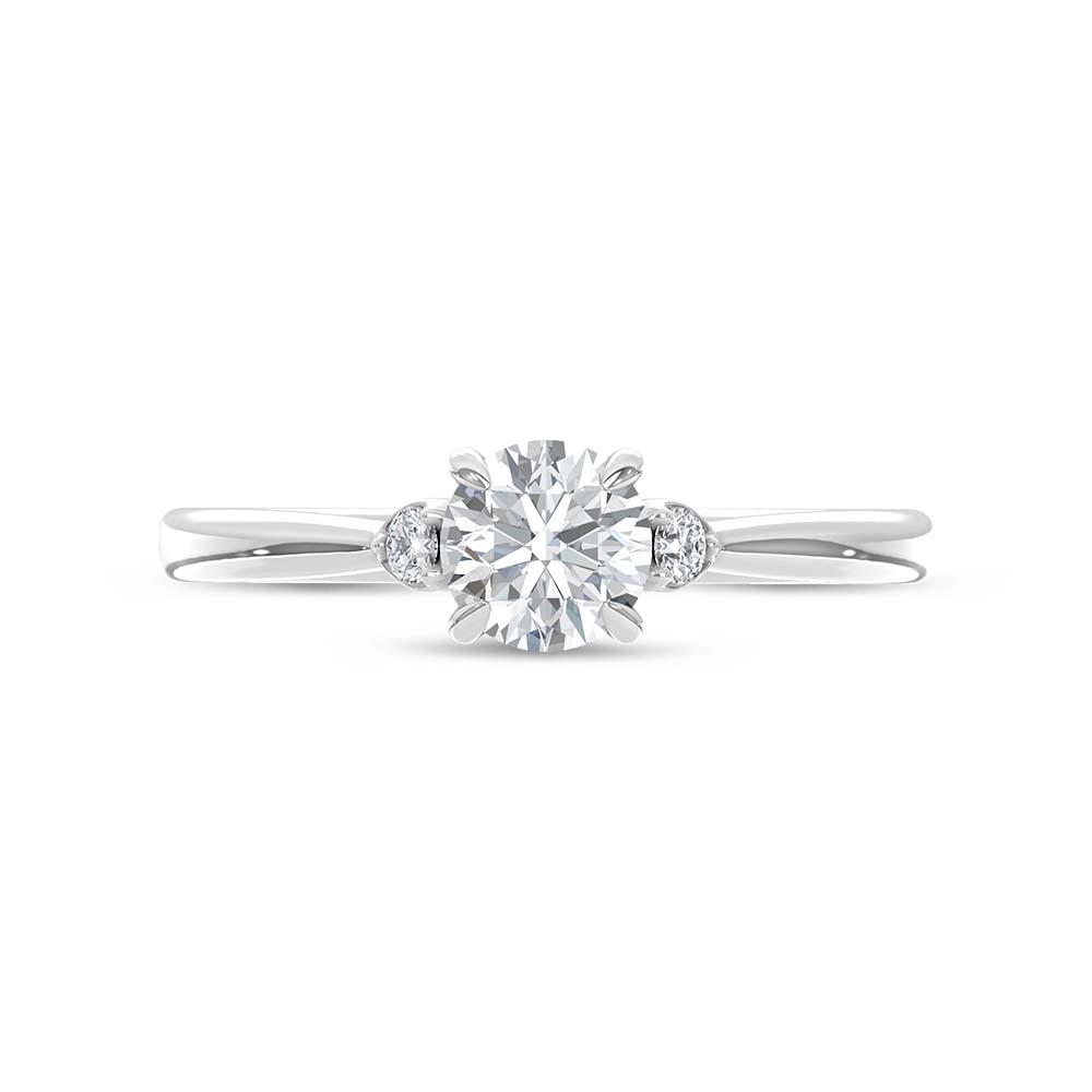 10K White Gold Lab Grown Diamond 1/2 Ct.Tw. Promise Ring