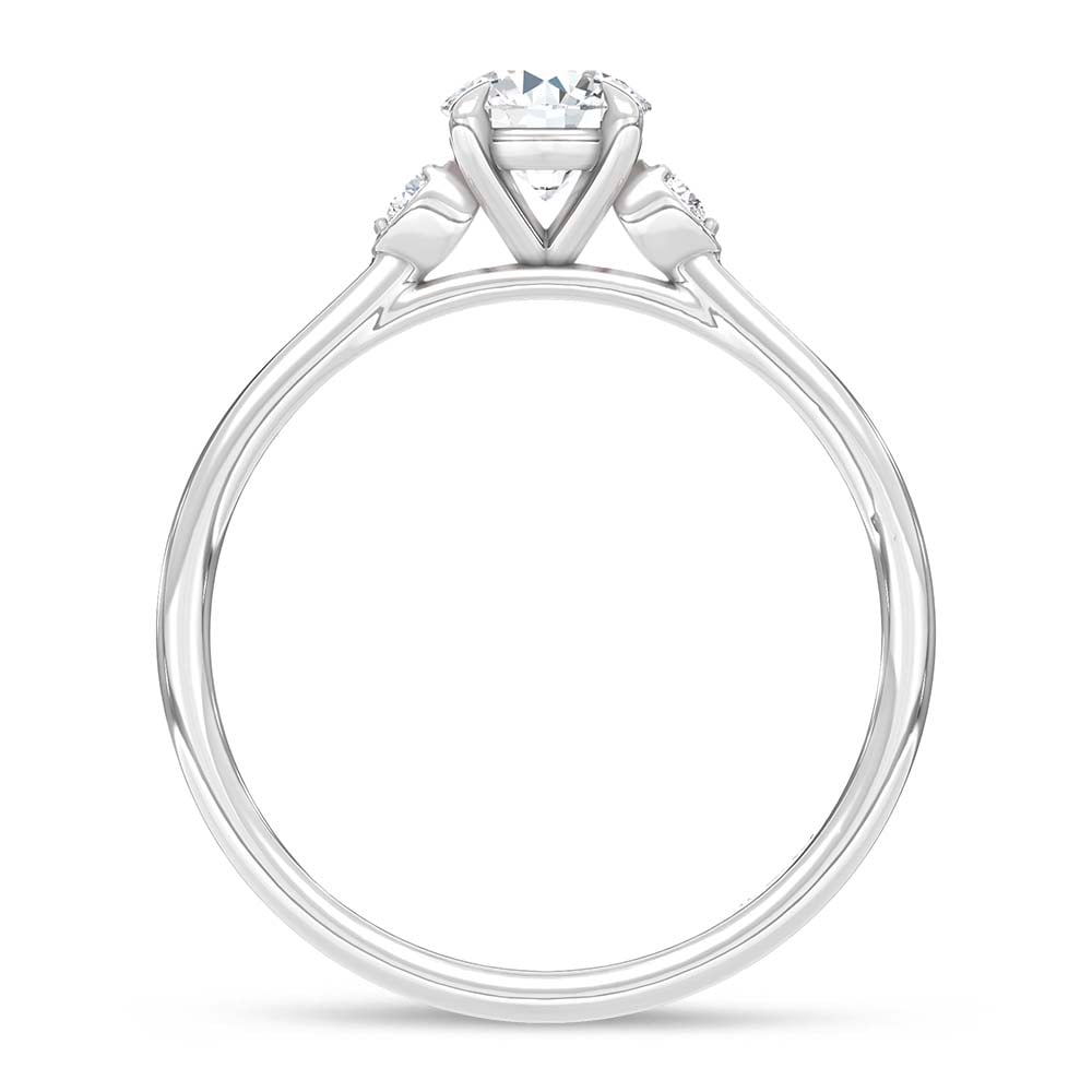 10K White Gold Lab Grown Diamond 1/2 Ct.Tw. Promise Ring