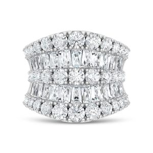 14K White Gold Lab Grown Diamond 6 5/8 Ct.Tw. Fashion Band