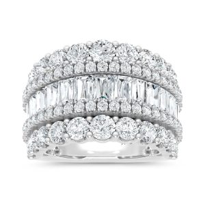 14K White Gold Lab Grown Diamond 6 1/8 Ct.Tw. Fashion Band