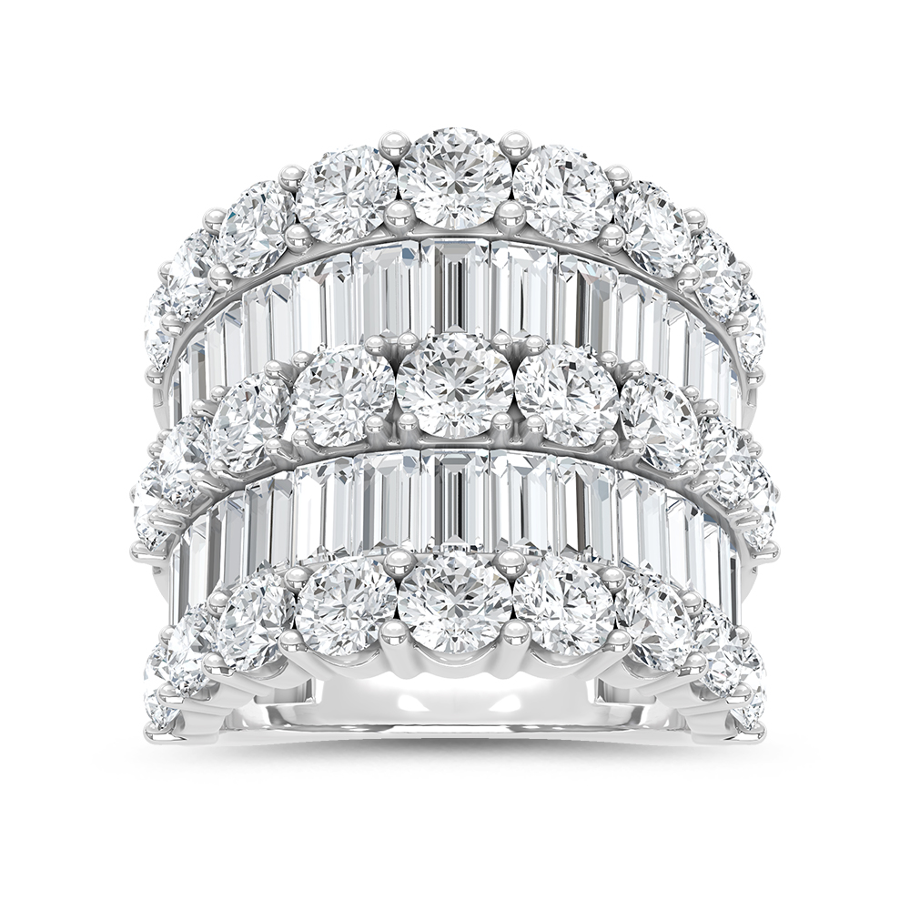 14K White Gold Lab Grown Diamond 8 Ct.Tw. Fashion Band