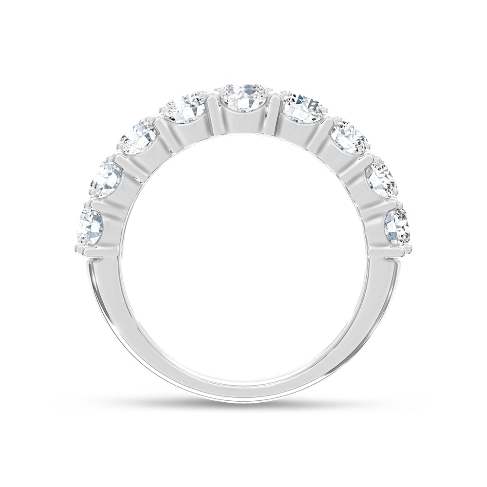 14K White Gold Lab Grown Diamond 8 Ct.Tw. Fashion Band