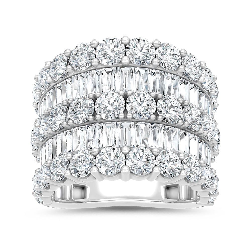 14K White Gold Lab Grown Diamond 6 Ct.Tw. Fashion Band