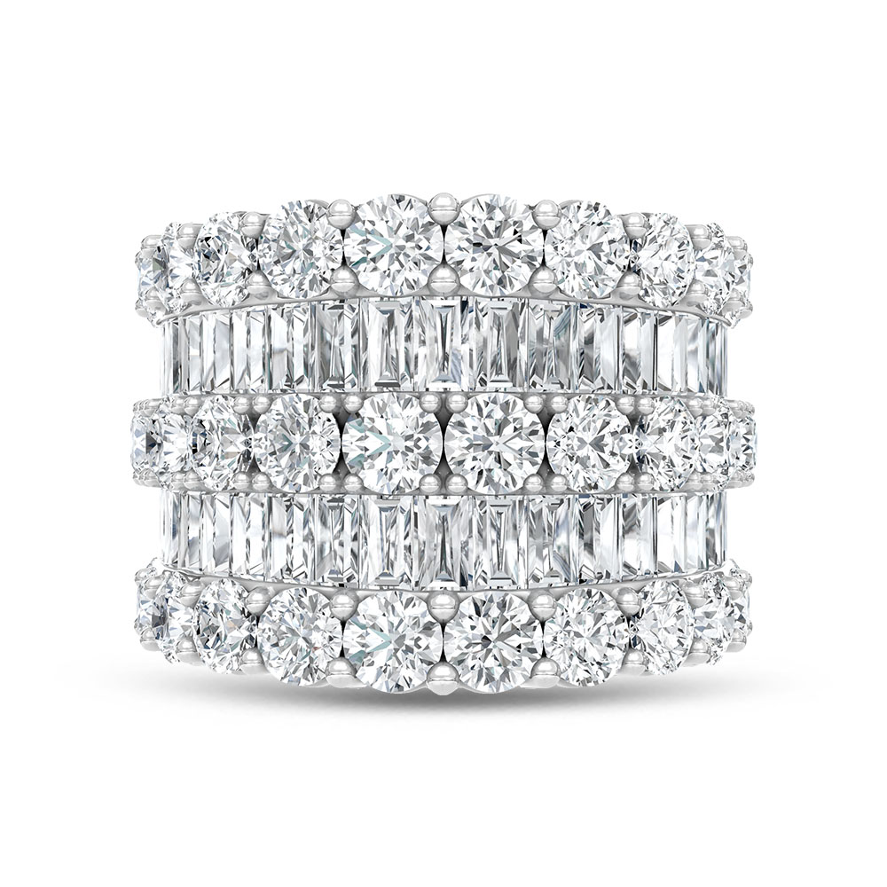 14K White Gold Lab Grown Diamond 6 Ct.Tw. Fashion Band