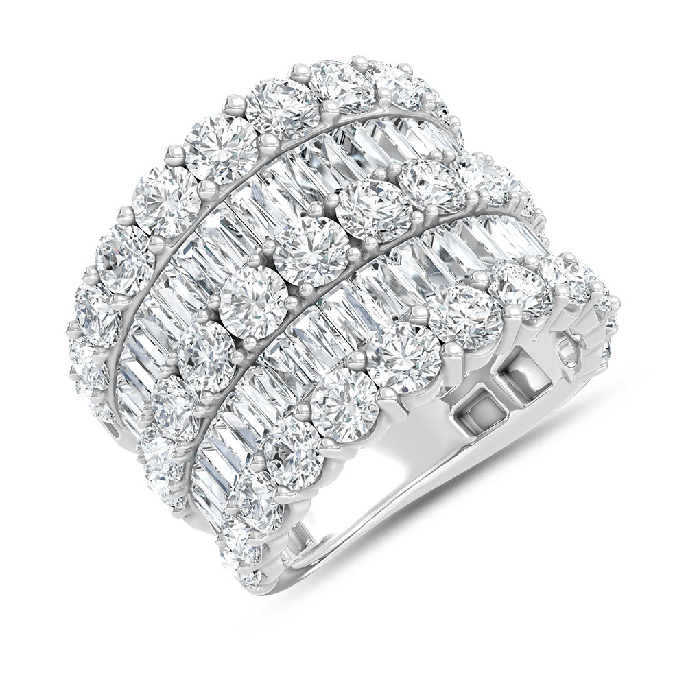 14K White Gold Lab Grown Diamond 6 Ct.Tw. Fashion Band