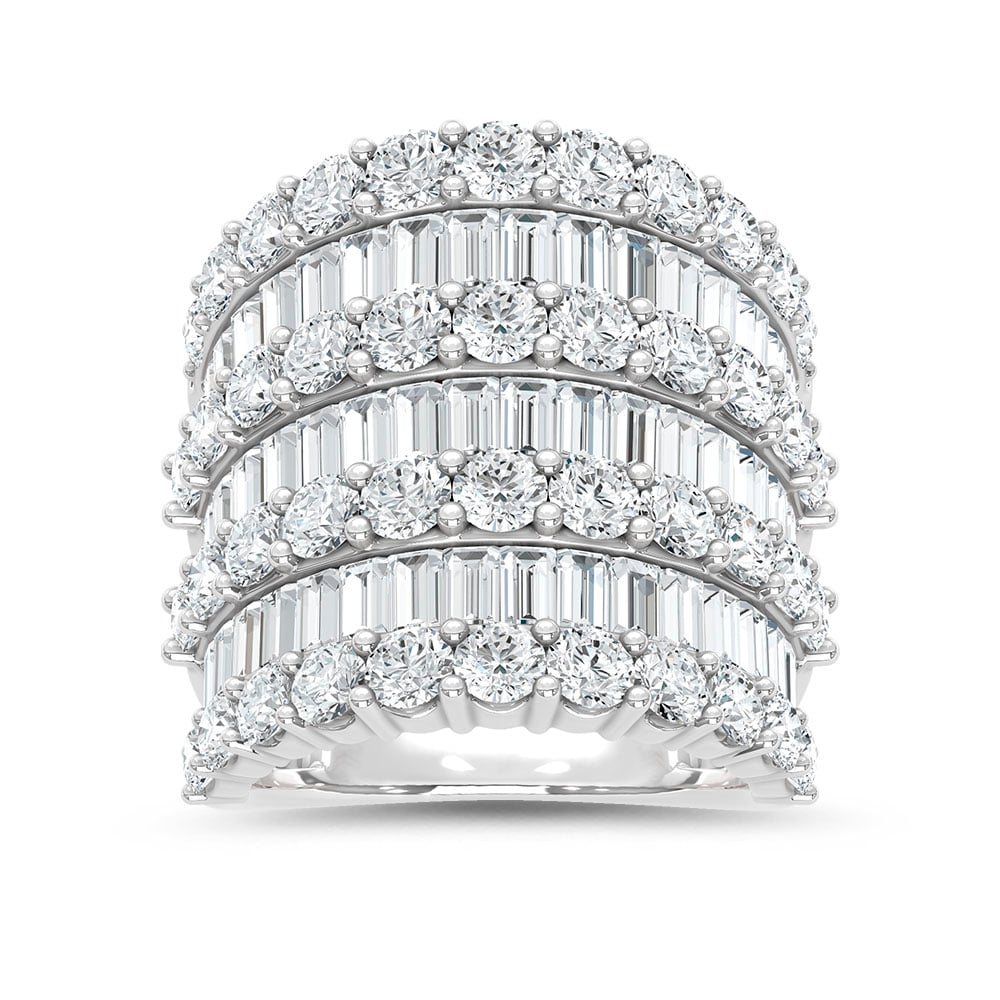 14K White Gold Lab Grown Diamond 6 Ct.Tw. Fashion Band