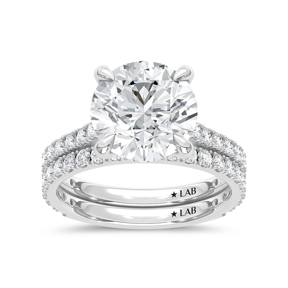 14K White Gold Lab Grown Diamond 5 1/2 Ct.Tw. Bridal Ring