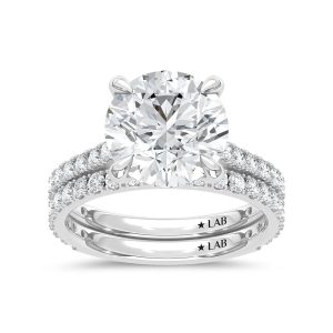 14K White Gold Lab Grown Diamond 7 Ct.Tw. Bridal Ring