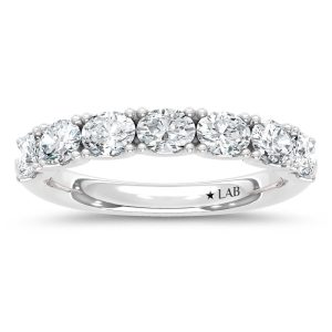 14K White Gold Lab Grown Diamond 1 Ct.Tw. Band