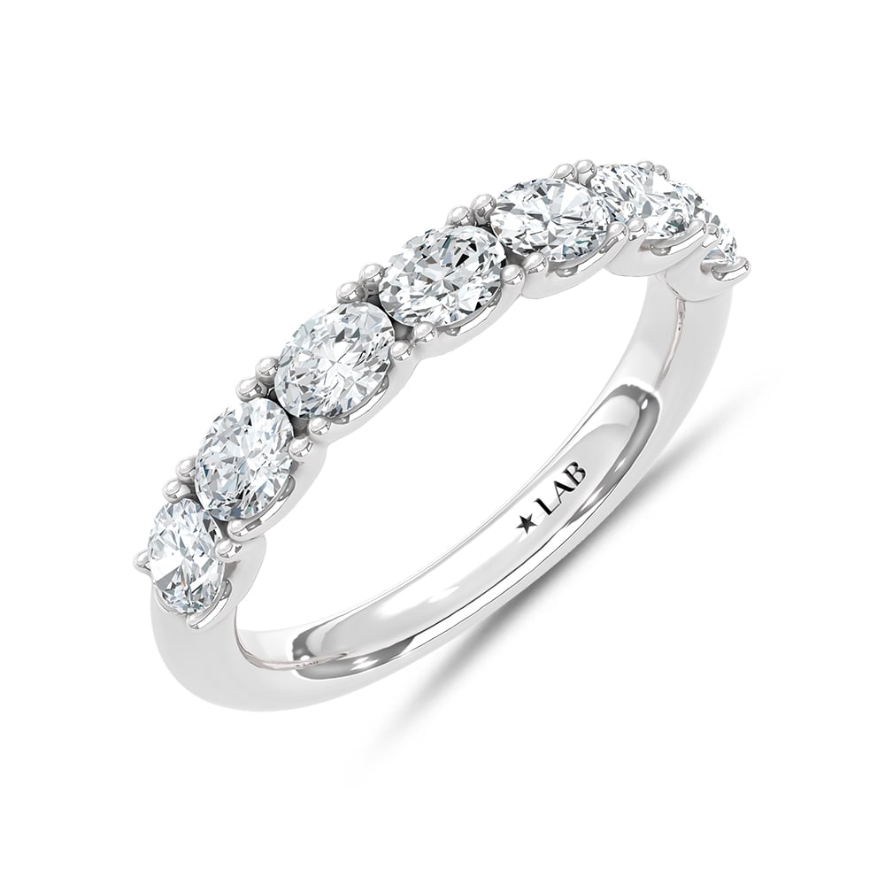 14K White Gold Lab Grown Diamond 1 Ct.Tw. Band