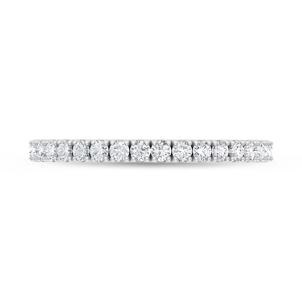 14K White Gold Lab Grown Round Diamond 1/4 Ct.Tw. Wedding Band