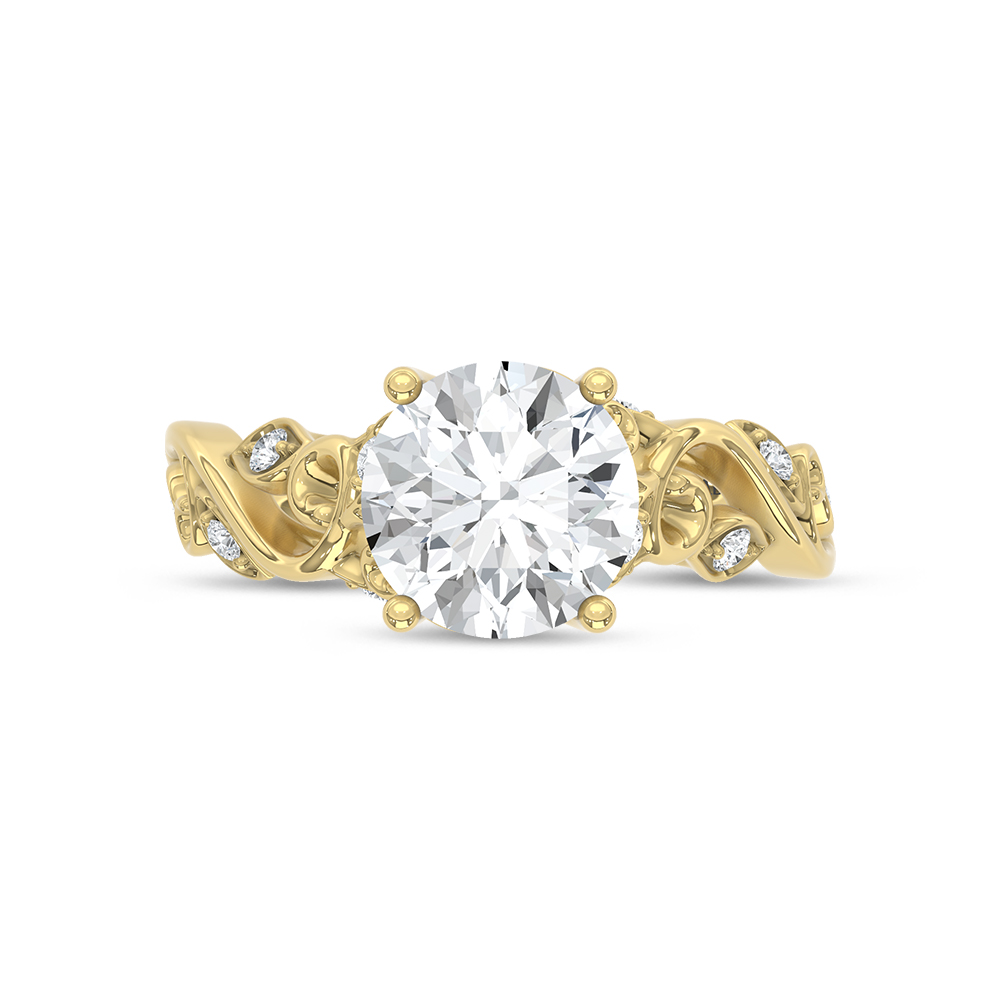 14K Yellow Gold 2 1/6 Ct.Tw. Lab Grown Diamond Fashion Ring