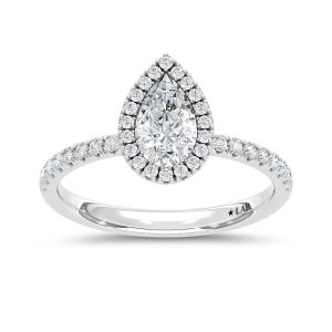 14K White Gold Lab Grown Diamond 1 1/8 Ct.Tw. Engagement Ring