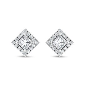 14K White Gold Lab Grown Diamond 5/8 Ct.Tw. Fashion Earring