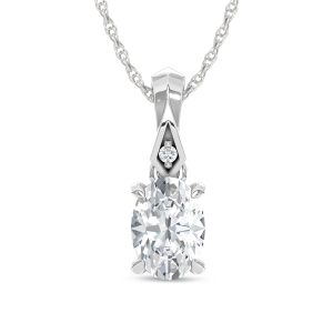14K White Gold Lab Grown Diamond 1/4 Ct.Tw. Fashion Pendant