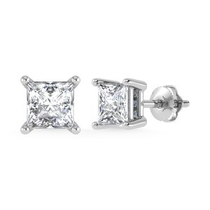 14K White Gold 5/8 Ct.Tw. Premium Diamond Stud Earrings