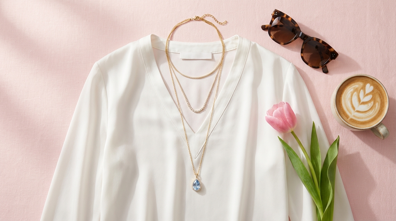 Layered Necklace Looks for Every Outfit This Spring