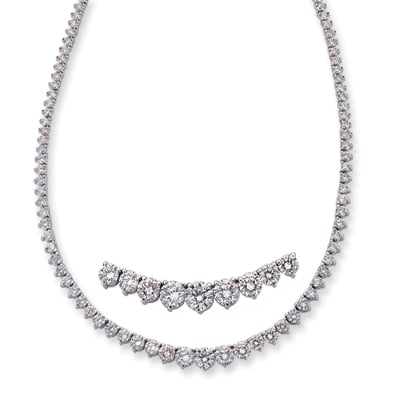 White Gold Three Prong Neck