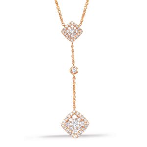 Rose Gold Diamond Necklace