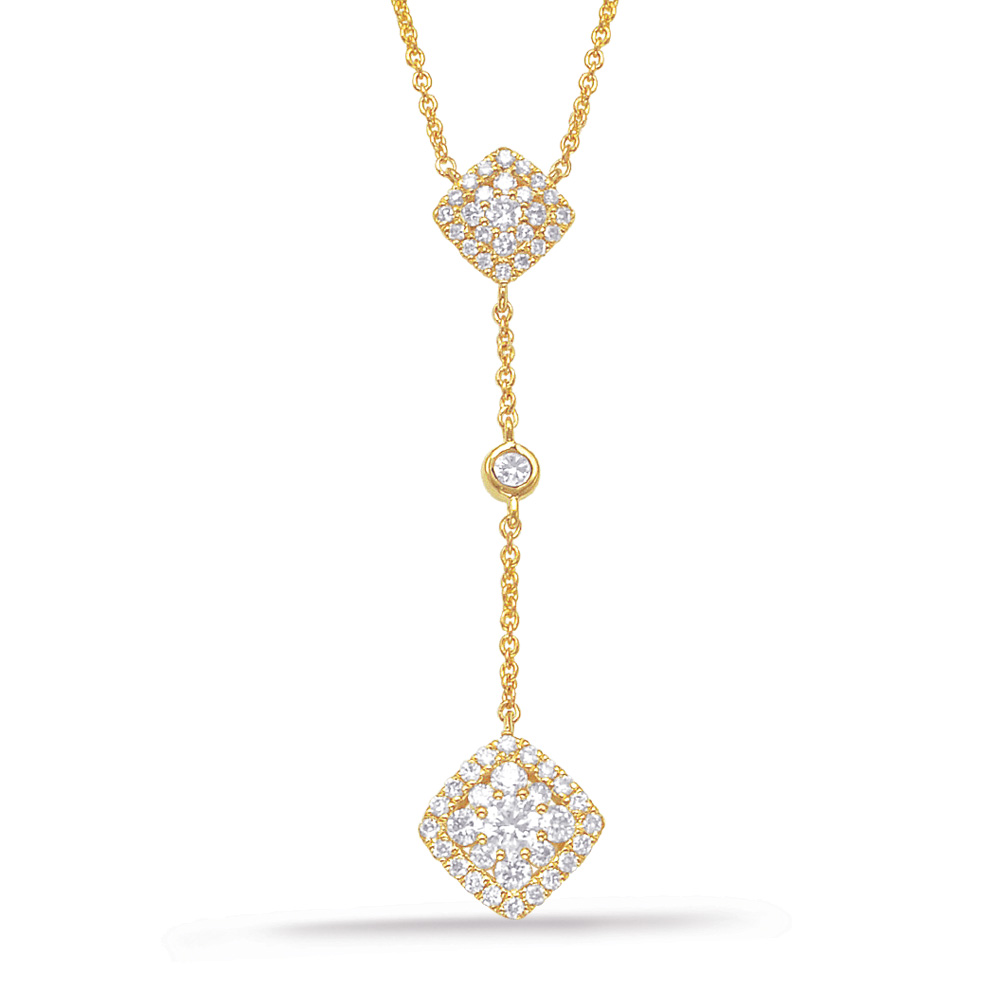 Yellow Gold Diamond Necklace