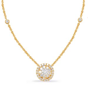 Yellow Gold Diamond Necklace