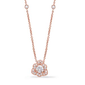 Rose Gold Diamond Necklace