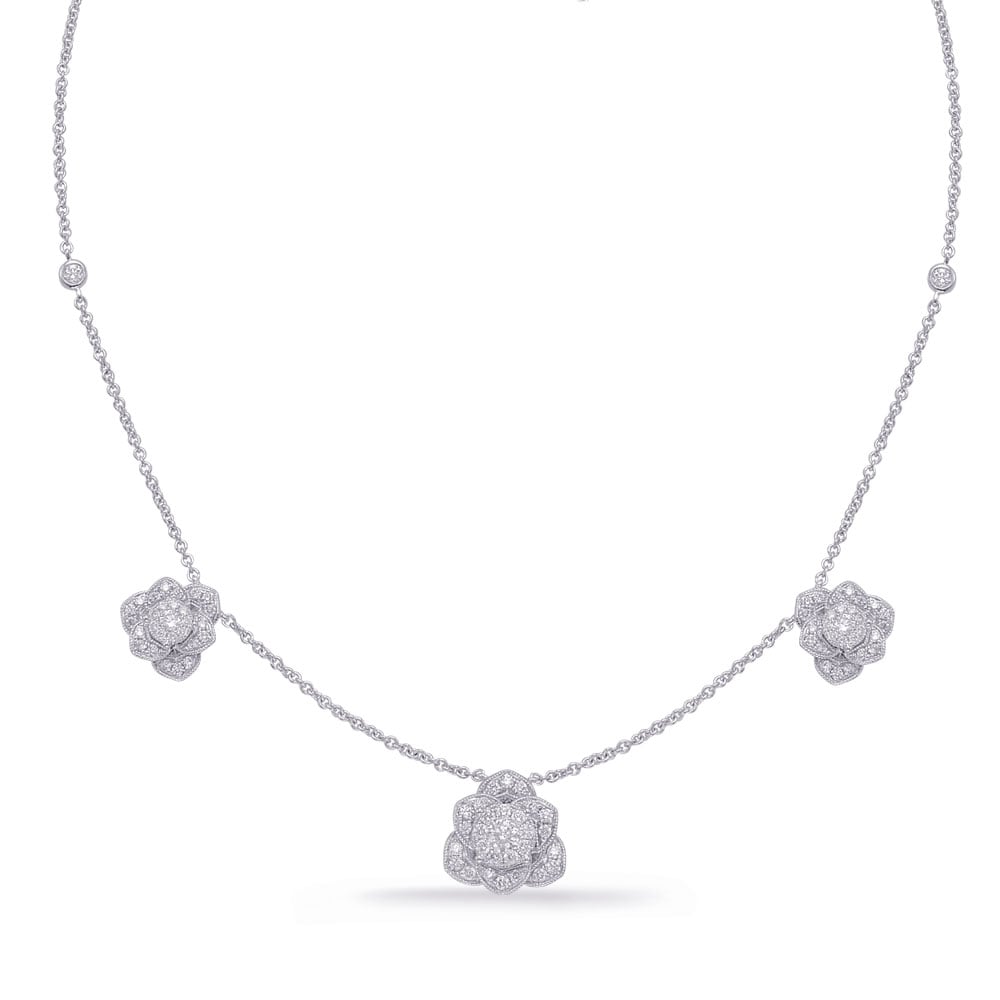 White Gold Diamond Necklace