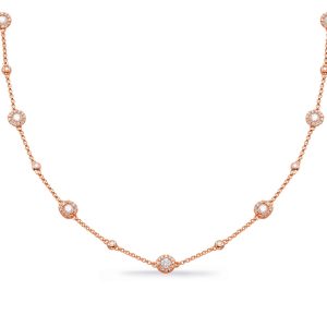 Rose Gold Diamond Necklace
