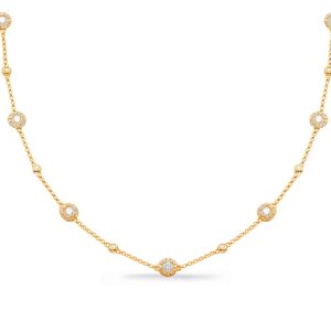 Yellow Gold Diamond Necklace