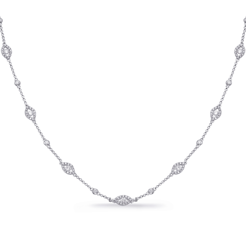 White Gold Diamond Necklace