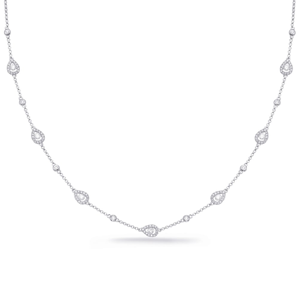 White Gold Diamond Necklace