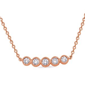 Rose Gold Diamond Necklance