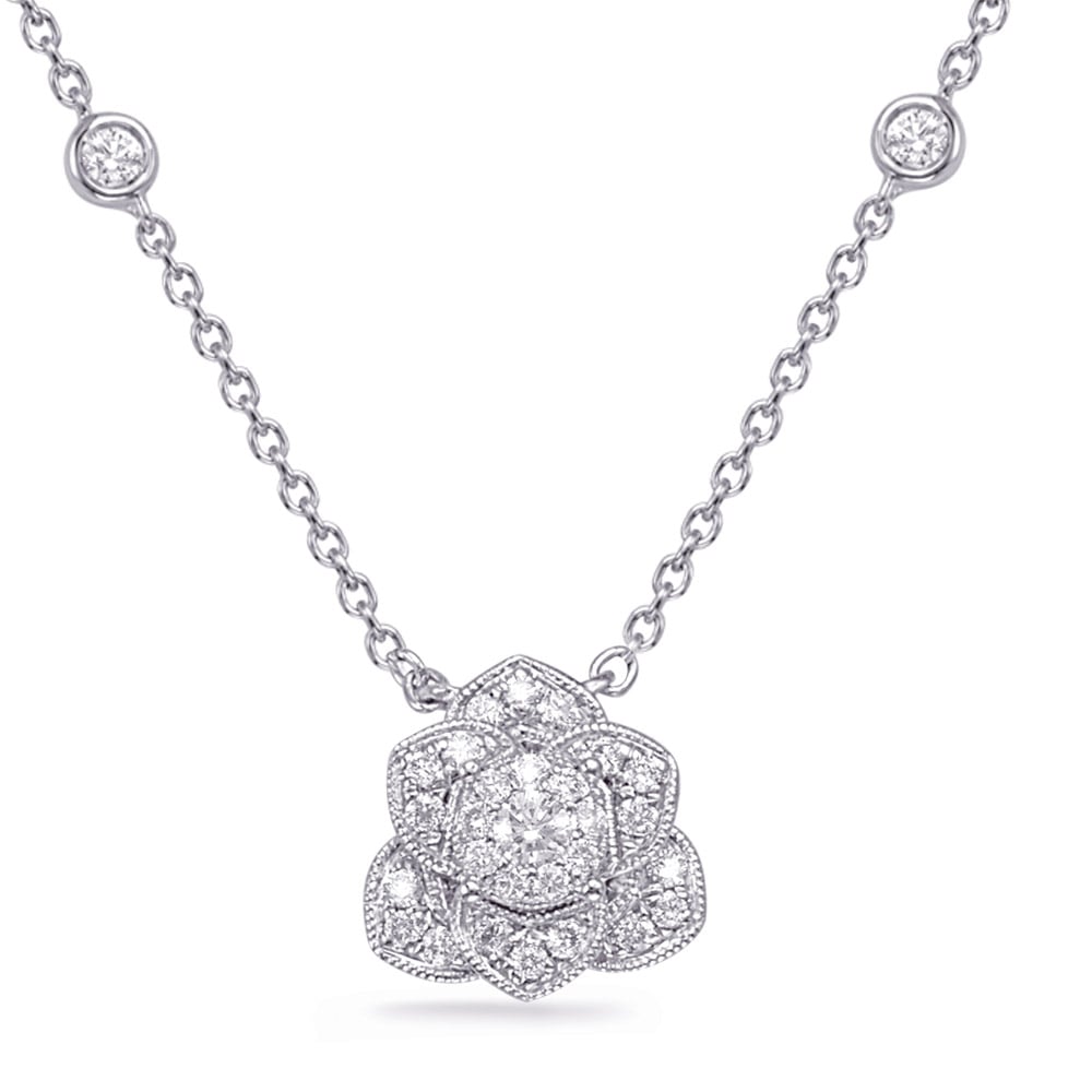 White Gold Diamond Necklace