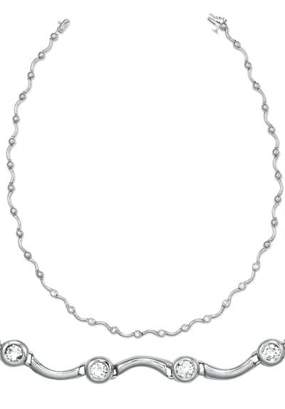 White Gold Diamond Necklace