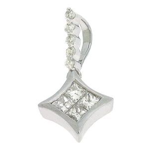 White Gold Diamond Pendant