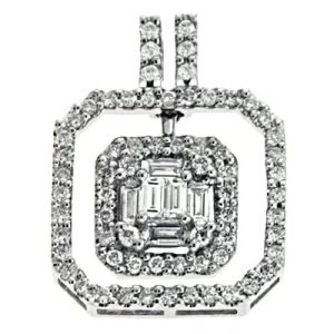 White Gold Diamond Pendant