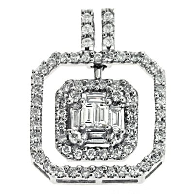 White Gold Diamond Pendant