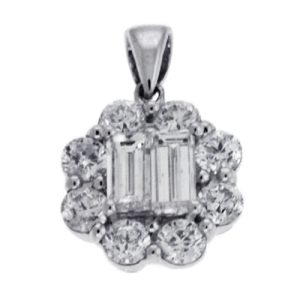 White Gold Diamond Pendant