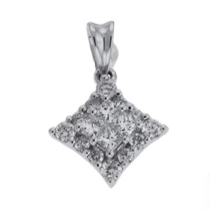 White Gold Diamond Pendant