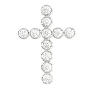 Diamond Cross Pendant 32mm